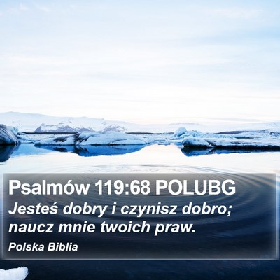 Psalmów 119:68 POLUBG Bible Verse Image