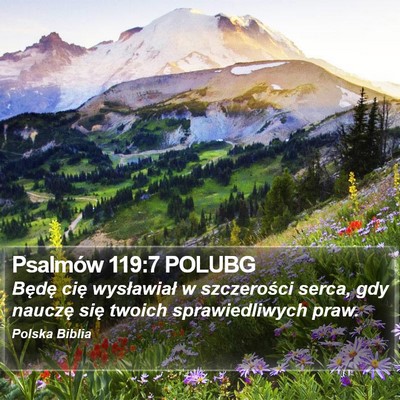 Psalmów 119:7 POLUBG Bible Verse Image