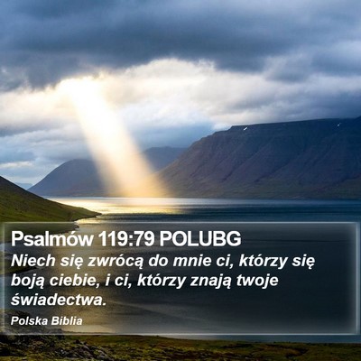 Psalmów 119:79 POLUBG Bible Verse Image