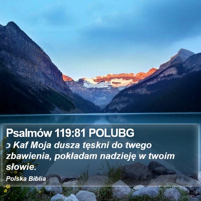 Psalmów 119:81 POLUBG Bible Verse Image