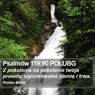 Psalmów 119:90 POLUBG Bible Verse Image
