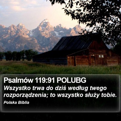Psalmów 119:91 POLUBG Bible Verse Image