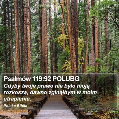 Psalmów 119:92 POLUBG Bible Verse Image