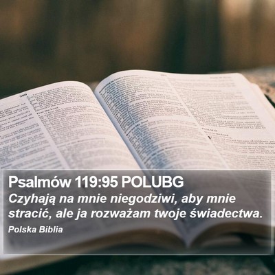 Psalmów 119:95 POLUBG Bible Verse Image