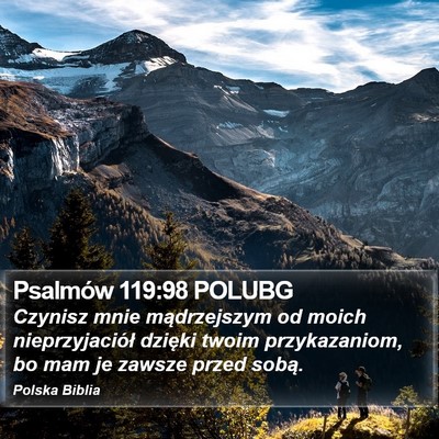 Psalmów 119:98 POLUBG Bible Verse Image