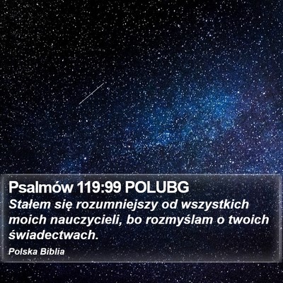 Psalmów 119:99 POLUBG Bible Verse Image