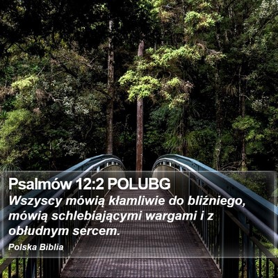 Psalmów 12:2 POLUBG Bible Verse Image