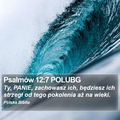 Psalmów 12:7 POLUBG Bible Verse Image