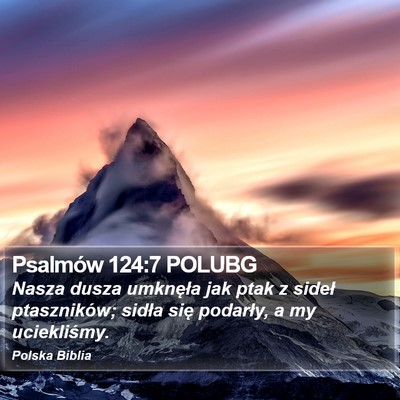 Psalmów 124:7 POLUBG Bible Verse Image