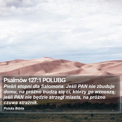 Psalmów 127:1 POLUBG Bible Verse Image