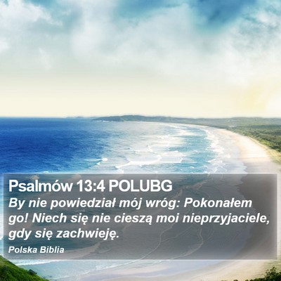 Psalmów 13:4 POLUBG Bible Verse Image
