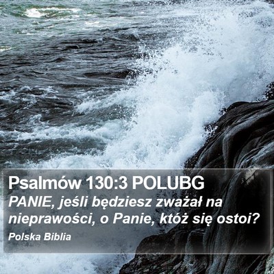 Psalmów 130:3 POLUBG Bible Verse Image