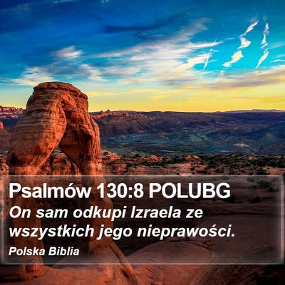 Psalmów 130:8 POLUBG Bible Verse Image