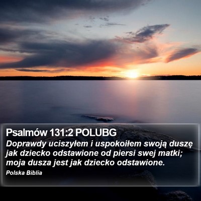 Psalmów 131:2 POLUBG Bible Verse Image
