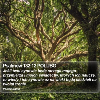 Psalmów 132:12 POLUBG Bible Verse Image