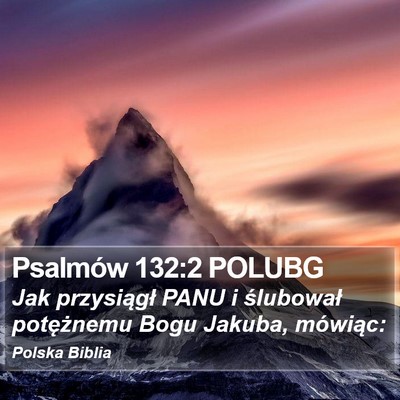 Psalmów 132:2 POLUBG Bible Verse Image