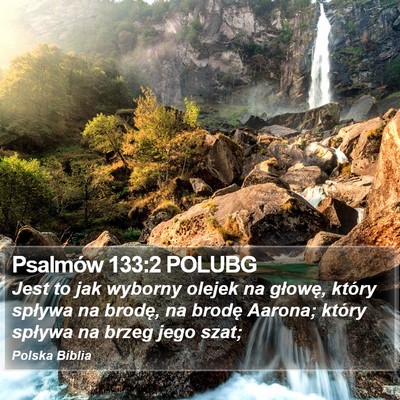 Psalmów 133:2 POLUBG Bible Verse Image