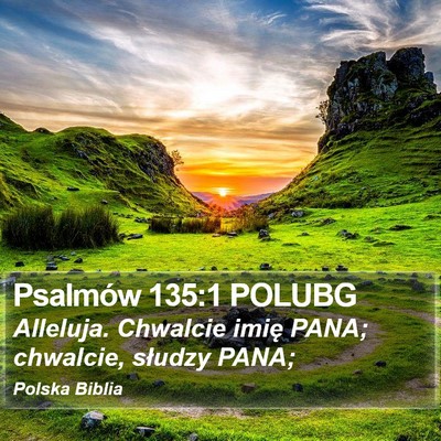 Psalmów 135:1 POLUBG Bible Verse Image