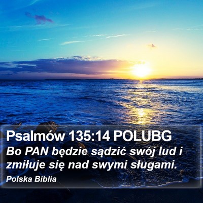 Psalmów 135:14 POLUBG Bible Verse Image