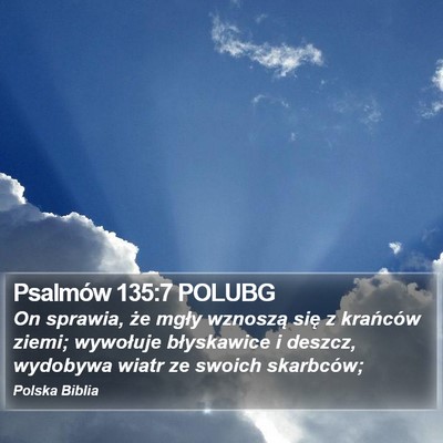 Psalmów 135:7 POLUBG Bible Verse Image