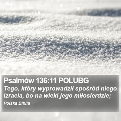 Psalmów 136:11 POLUBG Bible Verse Image