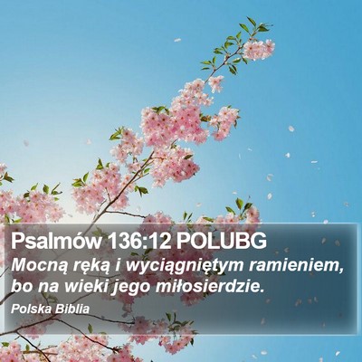 Psalmów 136:12 POLUBG Bible Verse Image