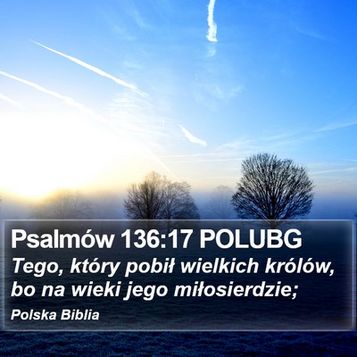Psalmów 136:17 POLUBG Bible Verse Image