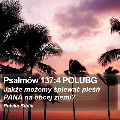 Psalmów 137:4 POLUBG Bible Verse Image
