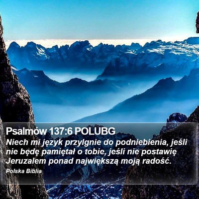 Psalmów 137:6 POLUBG Bible Verse Image