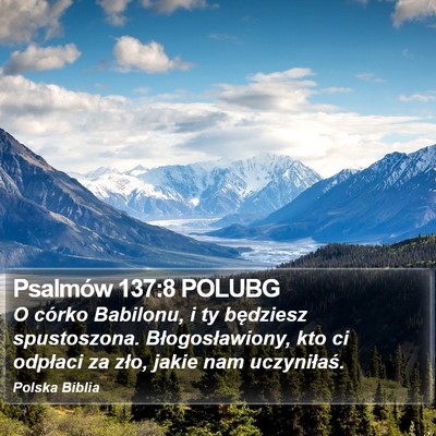 Psalmów 137:8 POLUBG Bible Verse Image
