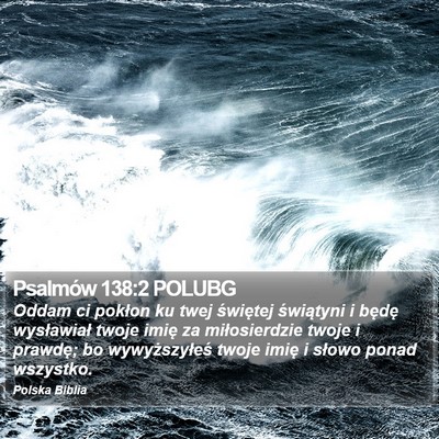 Psalmów 138:2 POLUBG Bible Verse Image
