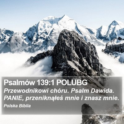 Psalmów 139:1 POLUBG Bible Verse Image