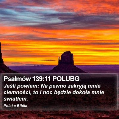 Psalmów 139:11 POLUBG Bible Verse Image