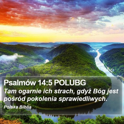 Psalmów 14:5 POLUBG Bible Verse Image