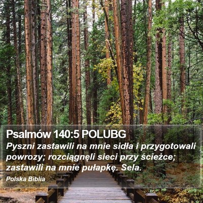Psalmów 140:5 POLUBG Bible Verse Image