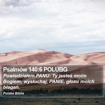 Psalmów 140:6 POLUBG Bible Verse Image