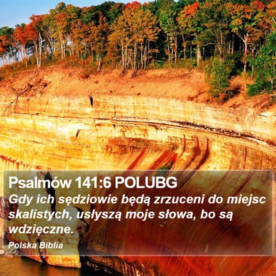 Psalmów 141:6 POLUBG Bible Verse Image