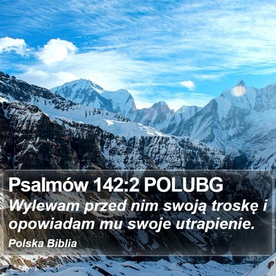 Psalmów 142:2 POLUBG Bible Verse Image