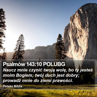 Psalmów 143:10 POLUBG Bible Verse Image