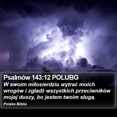 Psalmów 143:12 POLUBG Bible Verse Image