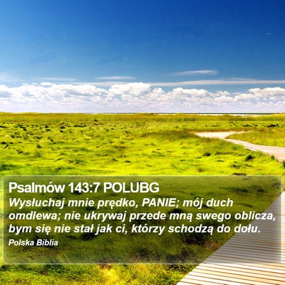 Psalmów 143:7 POLUBG Bible Verse Image