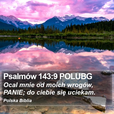 Psalmów 143:9 POLUBG Bible Verse Image