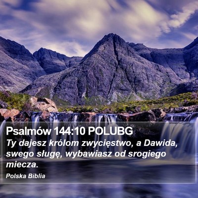 Psalmów 144:10 POLUBG Bible Verse Image