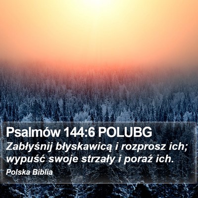 Psalmów 144:6 POLUBG Bible Verse Image