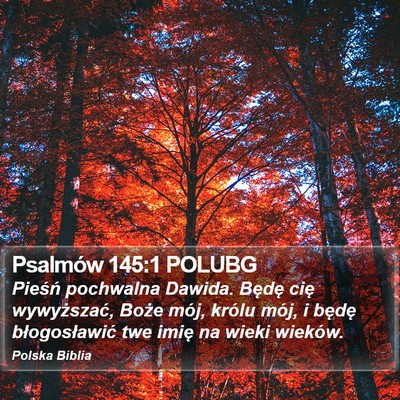 Psalmów 145:1 POLUBG Bible Verse Image