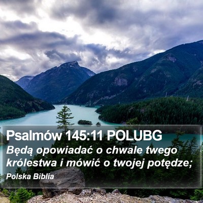 Psalmów 145:11 POLUBG Bible Verse Image