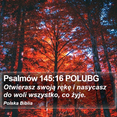 Psalmów 145:16 POLUBG Bible Verse Image