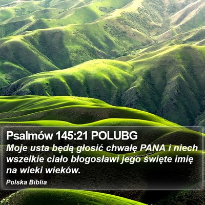 Psalmów 145:21 POLUBG Bible Verse Image