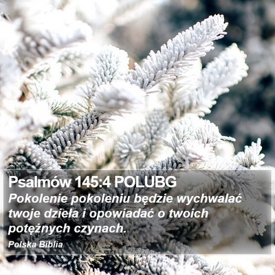 Psalmów 145:4 POLUBG Bible Verse Image