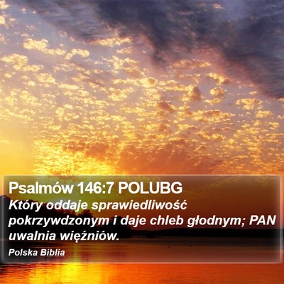 Psalmów 146:7 POLUBG Bible Verse Image